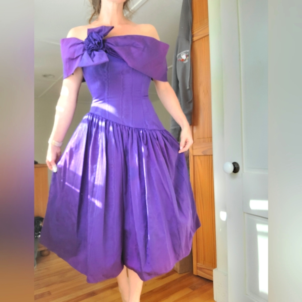 Jessica McClintock "Gunne Sax" 80s drop-waist dress